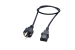AC Power Cord, European, CEE 7/7 to C13, 18AWG, 6ft, Black