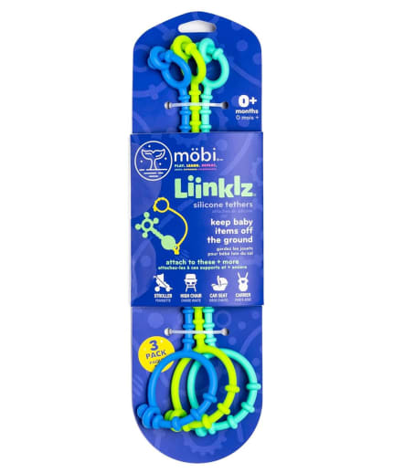 Liinklz Silicone Tether - Cool Colors 3 pack (assorted colors)