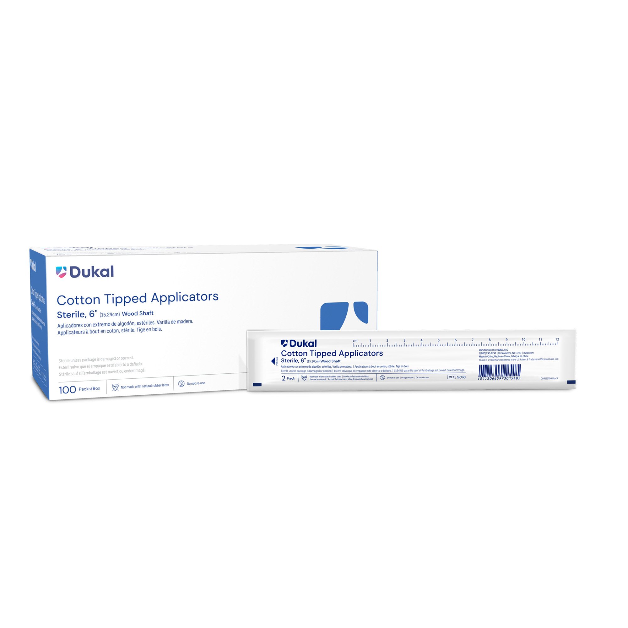 Dukal Sterile Swabstick, Cotton Tip, Wood Shaft MK 474417