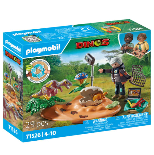Playmobil Stegosaurus Nest with Egg Thief (Dinos)
