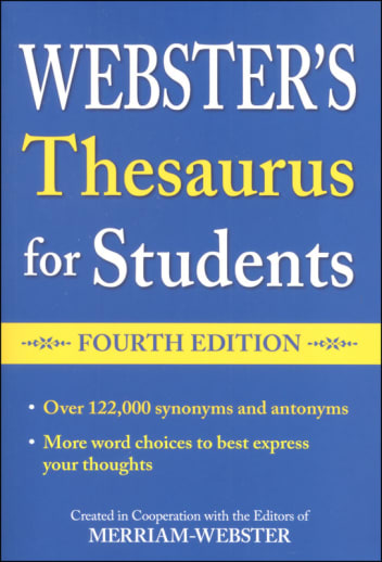 Webster's Thesaurus for Students 4th Edition
