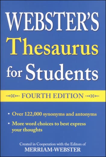 Webster's Thesaurus for Students 4th Edition