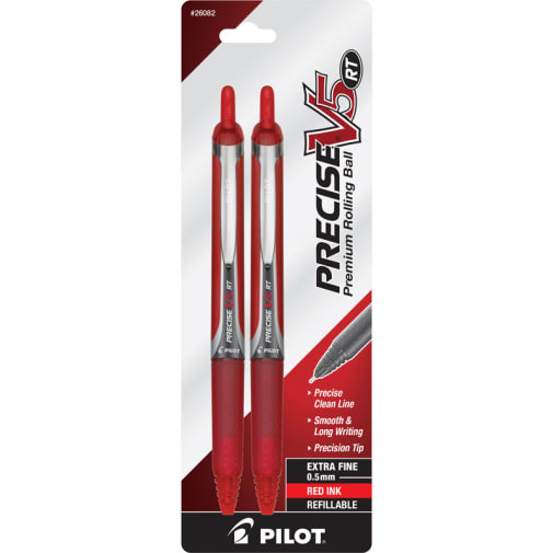 Precise V5 Extra Fine Point Pen - Red