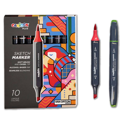 Carioca Plus Sketch Marker box (10 Pack)
