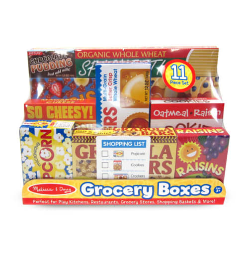 Melissa & Doug Let's Play House! Grocery Shelf Boxes