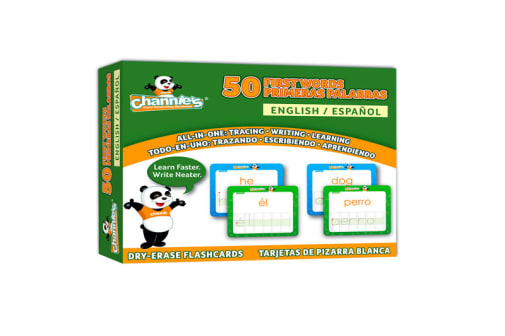 Visual Dry-Erase 50 First Spanish/English Flash Cards
