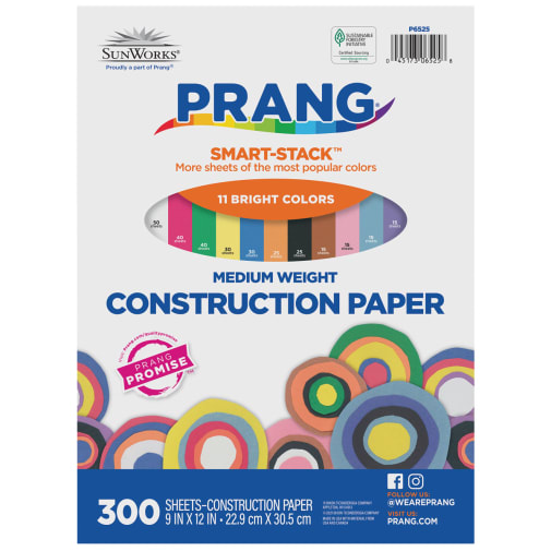 Sunworks Construction Paper Smart-Stack Assortments (9 x 12)