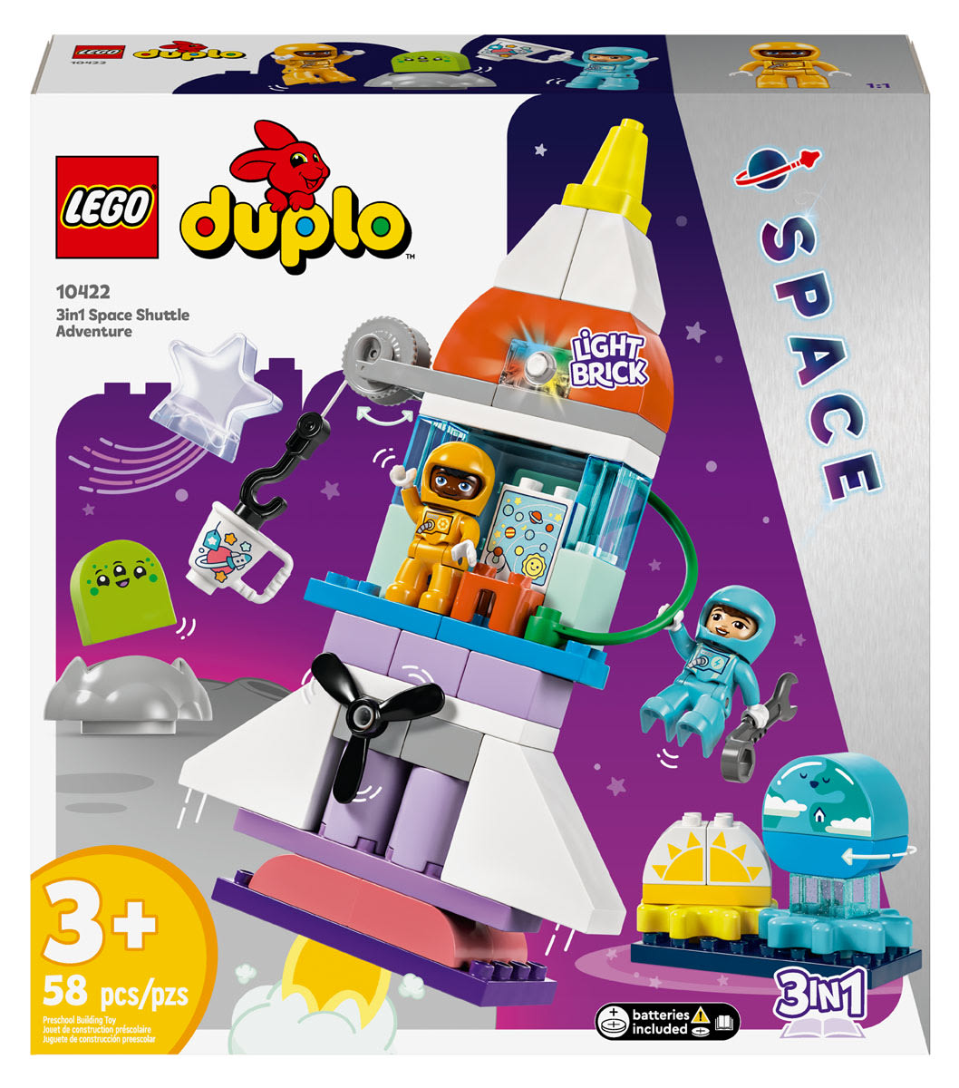 LEGO DUPLO Town 3 in 1 Space Shuttle Adventure (10422)