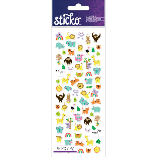 Tiny Jungle Animal Stickers