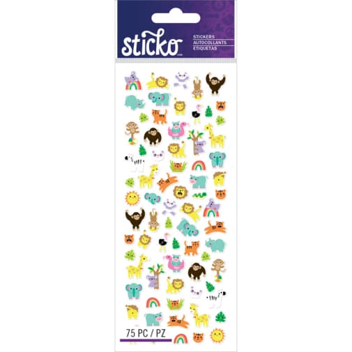 Tiny Jungle Animal Stickers