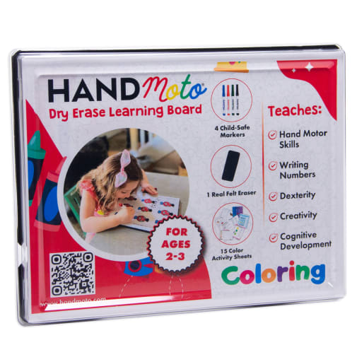 HandMoto Dry Erase Learning Board Coloring Set