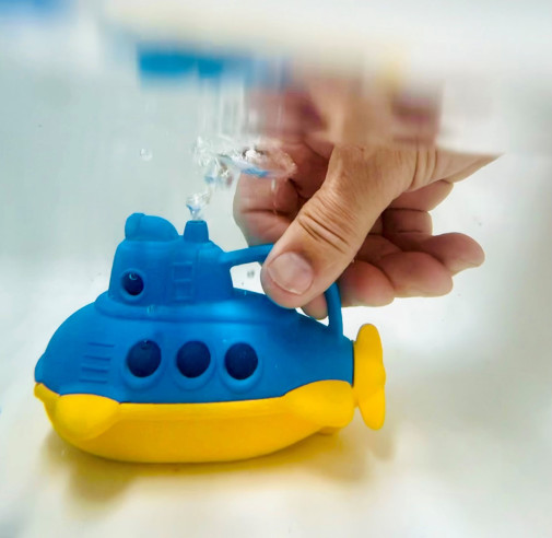 Green Toys Sottomarino Blu - Giocattolo Eco-Friendly Per Vasca, Senza BPA
