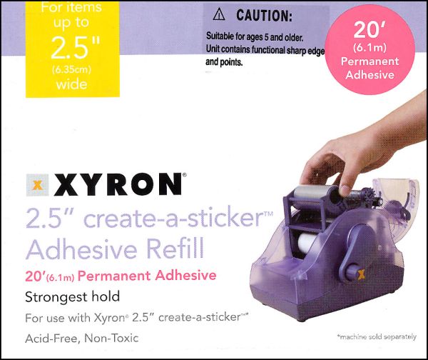 xyron xrn250-cften create-a-sticker 2.5-inch sticker maker with