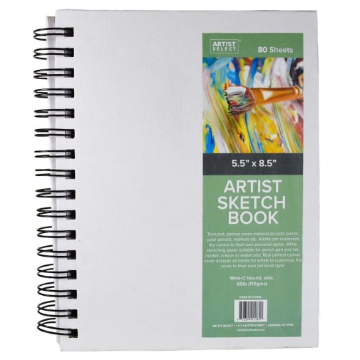 Artist Select Canvas Cover Sketch Book 5.5 x 8.5