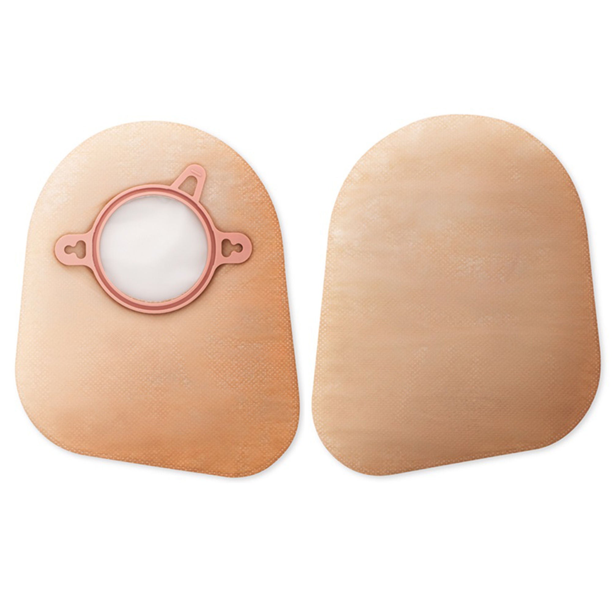 New Image Two-Piece Beige Ostomy Pouch, Pre-cut to Fit 44 mm Stoma, Blue Match MK 569792