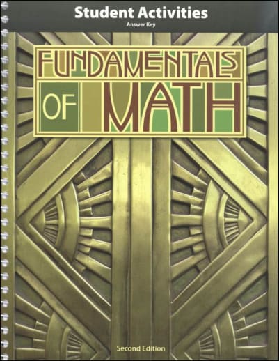 BJU Press Fundamentals of Math Teacher Activity Manual 2nd Edition