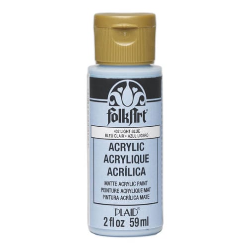 Folkart Color Acrylic Paint Light Blue - 2 oz