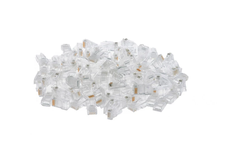 RJ45 Cat5e Modular Plugs/Connectors for Solid Wire - Qty 100 RJ45 Cat5e Modular Plugs/Connectors for Solid Wire - Qty 100
