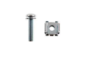 Rack Mount Cage Nuts with Screws, 10-32, Qty 20