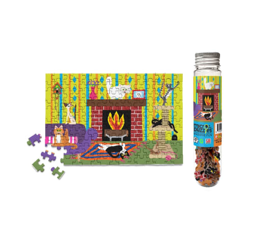 MicroPuzzles Cat House 150-Piece Jigsaw Puzzle