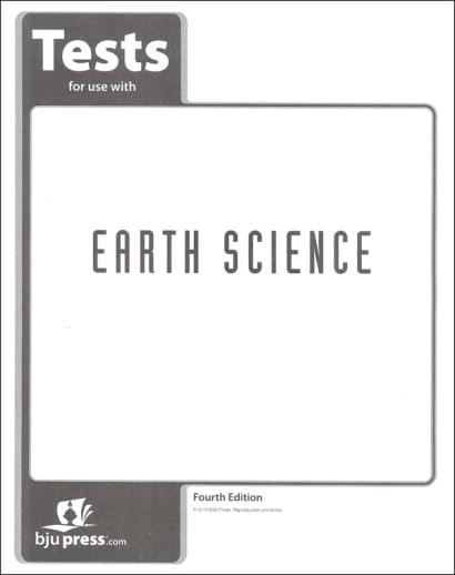 BJU Press Earth Science Tests 4th Edition