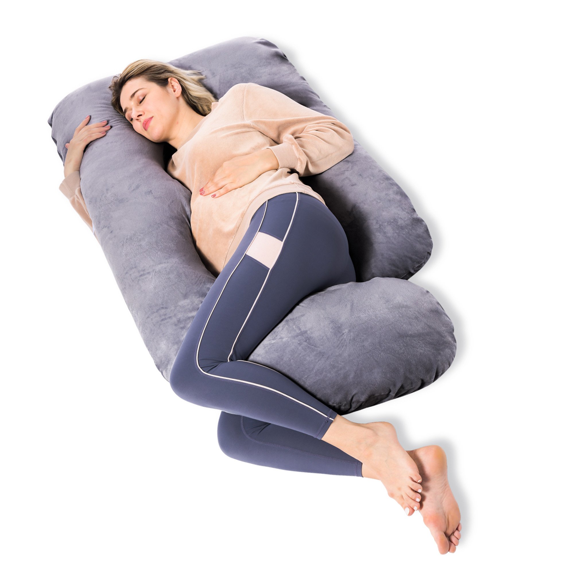 Nursing Pillow Momcozy Gray Reusable MK 1261826