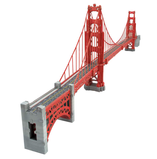 Golden Gate Bridge - Red (Metal Earth 3D Laser Cut Model)