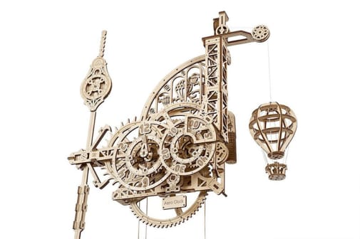 Ugears 3D Wooden Mechanical Model Aero Clock