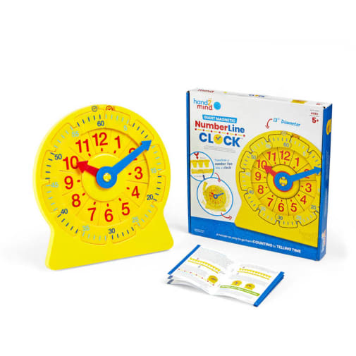 Magnetic Number Line Clock "13"