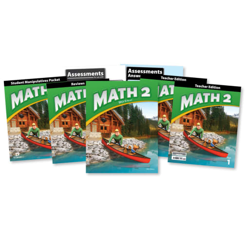 BJU Press Math 2 Homeschool Kit 5th Edition