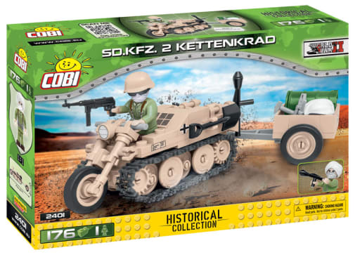 COBI Sd.Kfz. 2 Kettenkrad HK-1 Half-Track Motorcycle - 170 pieces (World War II Historical Collection)
