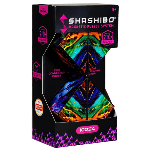 Shashibo Magnetic Puzzle Cube - ICOSA Infinity (makes 200+ shapes)