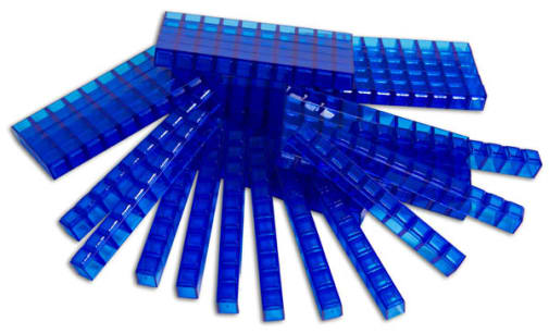 50 Clearview Interlocking Blue Rods