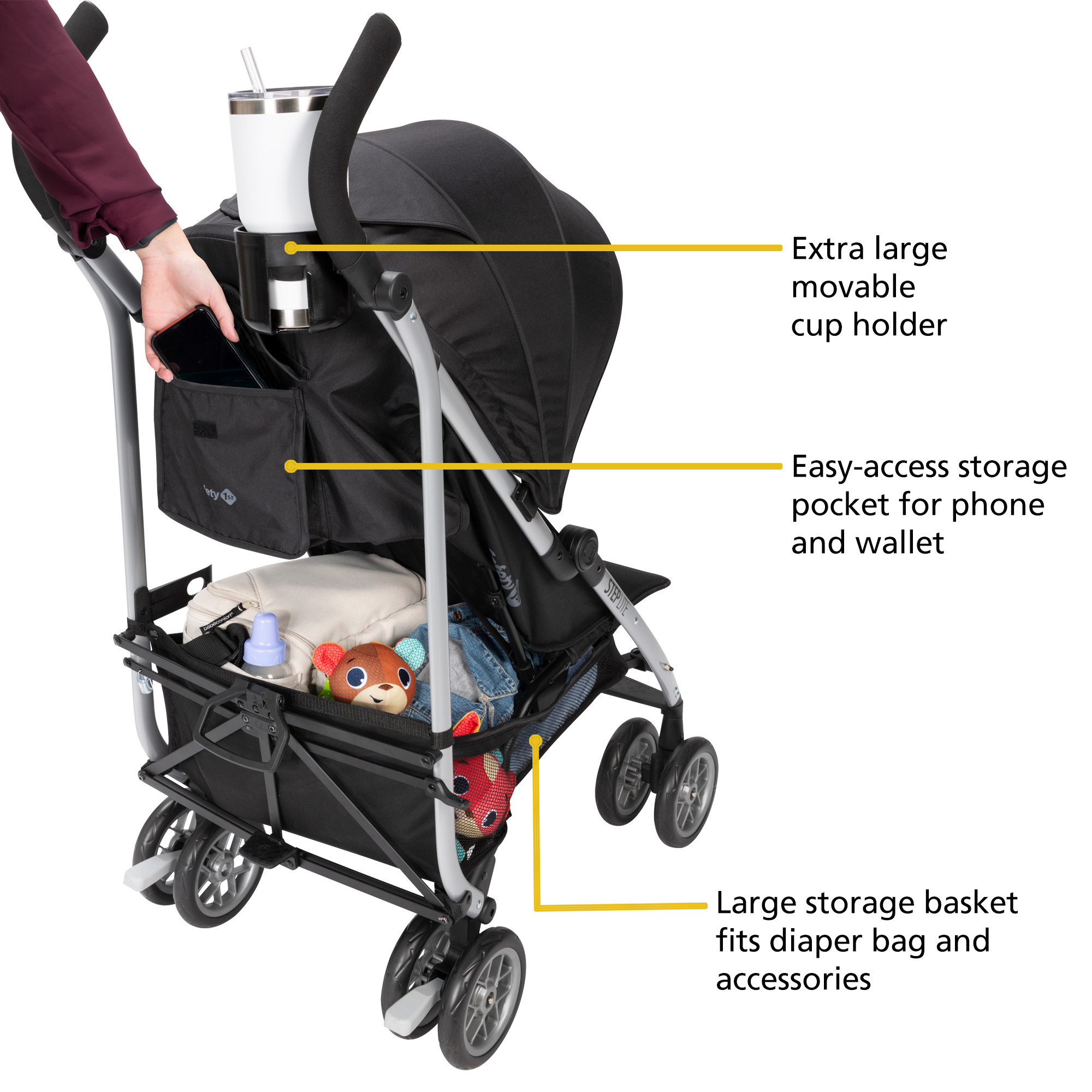 Infant Car Seat Safety 1st Strollerette Compact Stroller Lightweight
