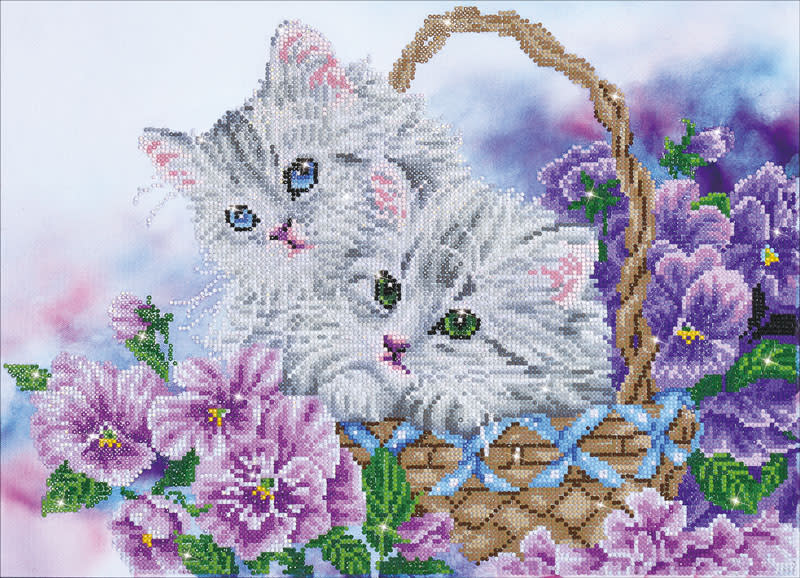Kitty Basket Diamond Dotz Kit (Intermediate)