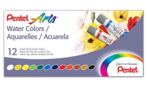 Pentel Water Colors - 12-Color Set