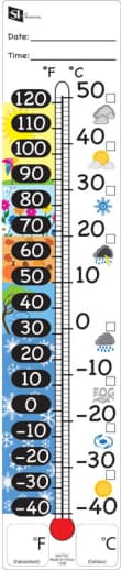 Magnetic Thermometer Recording Chart