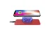 Wireless Qi Cellphone Charger Red Rubber Oil Coated