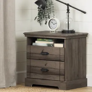 2-Drawer Nightstand - End Table with Storage