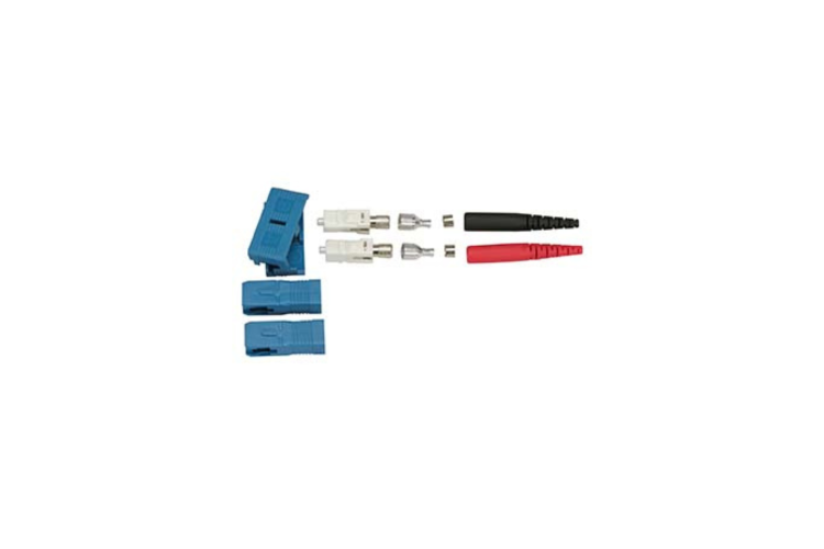 SC/UPC Singlemode Duplex Fiber Optic Connector – 0.2mm Red/Black (10 Pack)