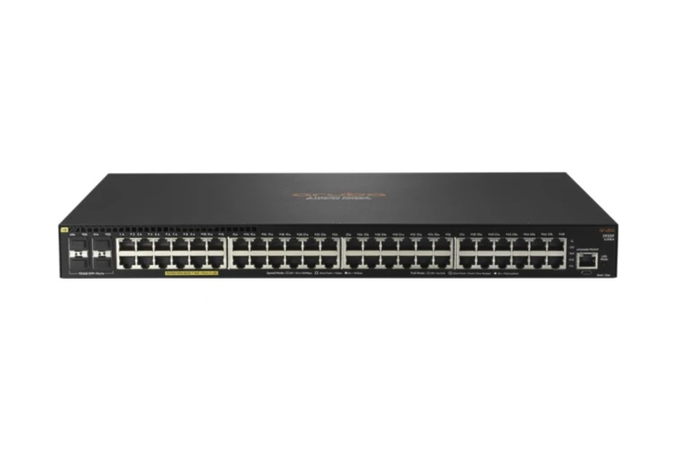 HPE Aruba 2930F Series Switch, 48 10/100/1000 PoE+ ports, 4 x 10G SFP+ Uplinks, Refurbished, JL558A