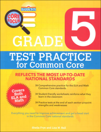 Test Practice for Common Core Grade 5 (Barron's Core Focus Workbook)