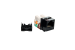 Cat5e RJ45 110 Type Keystone Jack, Black