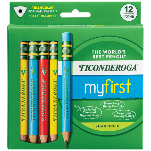 Ticonderoga My First Primary Color Pencils 12 count