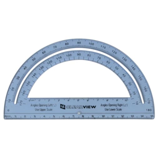 6" Clearview Protractor