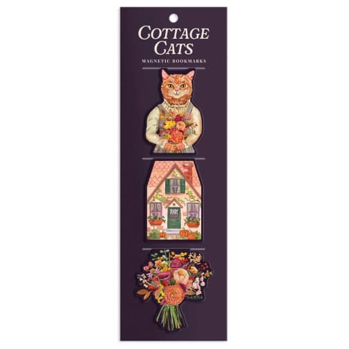 Cottage Cats Magnetic Bookmarks
