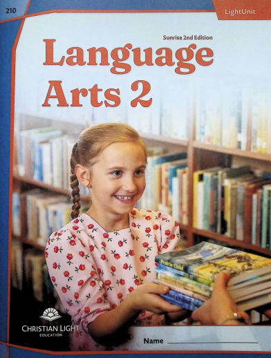 Christian Light Language Arts LightUnit 210 Sunrise 2nd Edition