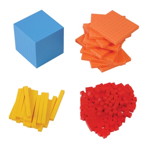 Base Ten Individual Set (Ones to Thousand)