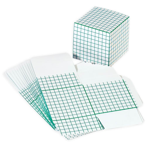 Set of 16 thousands cubes (flat) die-cut