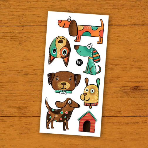 Cute Dogs Temporary Tattoos